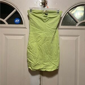 Fashion Nova Lime Green Pencil Skirt